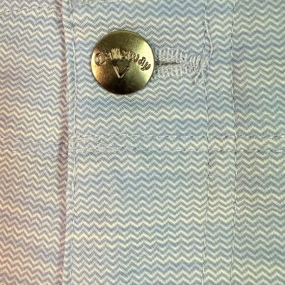 Callaway Golf Shorts Men's 30 Infinity Blue Chevron Stretch Waistband Opti-Dri - Picture 5 of 5